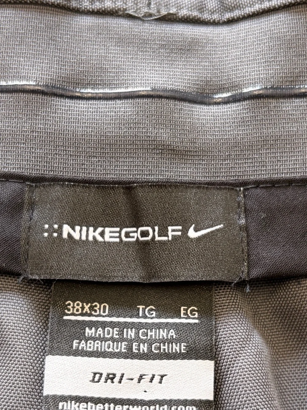 Nike Golf Gray Dri-FIT Performance Pants with Embroidered Swoosh